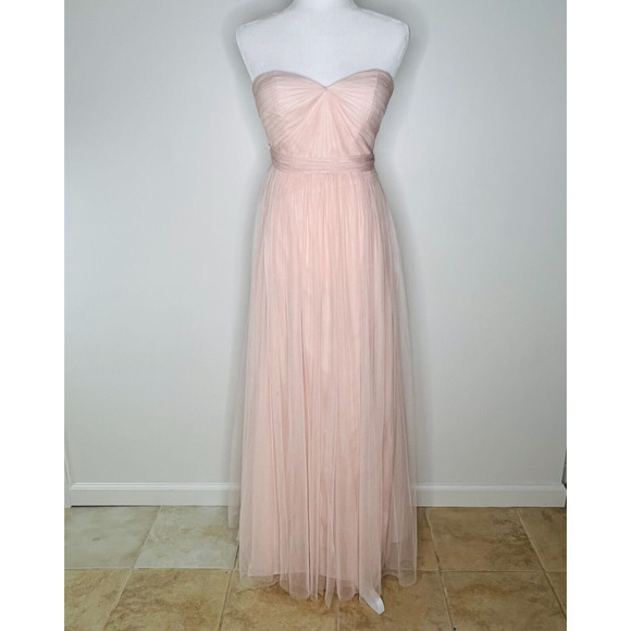 Jenny Yoo Pale Pink Tulle Dress Size 0 - Picture 1 of 6